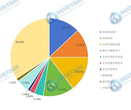 2017年中國主要生產(chǎn)商核輻射檢測(cè)儀產(chǎn)量份額預(yù)測(cè) 2017年中國主要生產(chǎn)商核輻射檢測(cè)儀產(chǎn)量份額預(yù)測(cè)