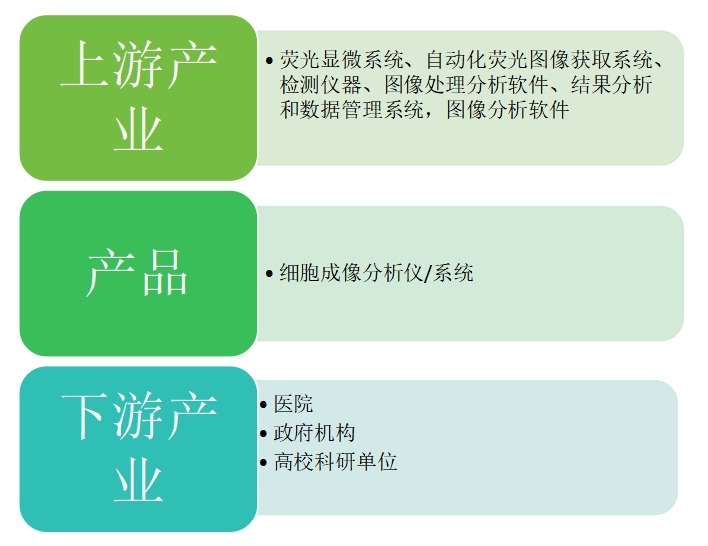 細胞成像分析儀行業(yè)產(chǎn)業(yè)鏈結構圖 細胞成像分析儀行業(yè)產(chǎn)業(yè)鏈結構圖