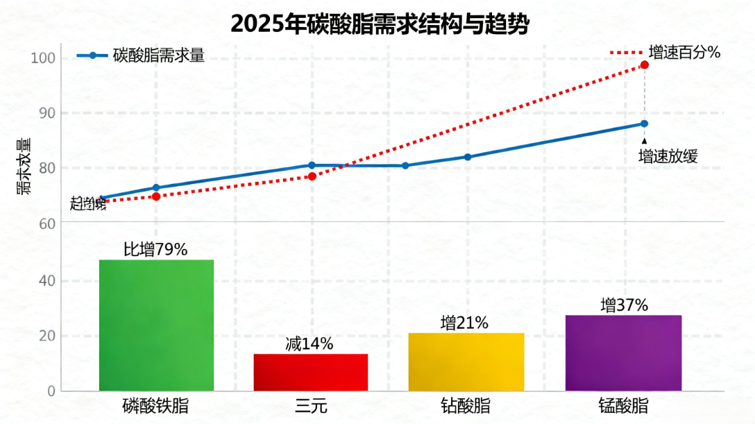 碳酸鋰市場(chǎng)需求端 碳酸鋰市場(chǎng)需求端